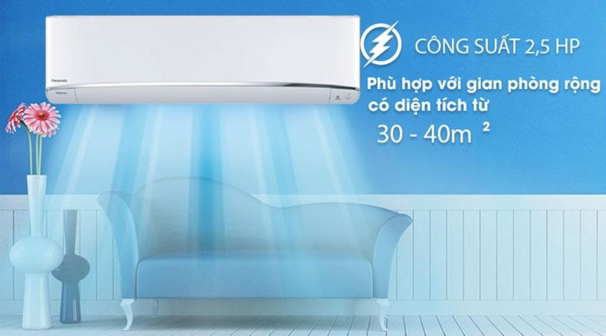 Điều hòa Panasonic 1 chiều inverter 24.000BTU XU24UKH-8